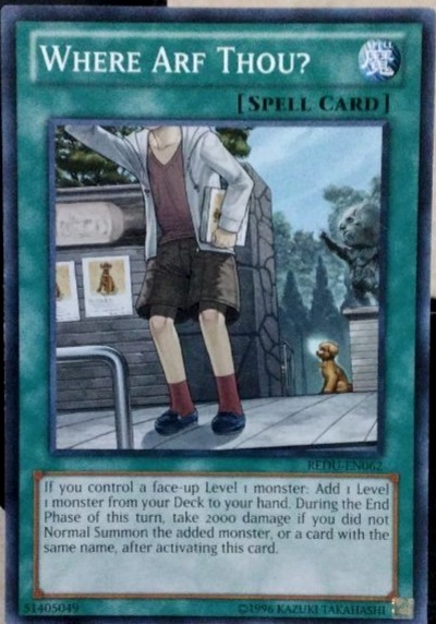 Where Arf Thou?