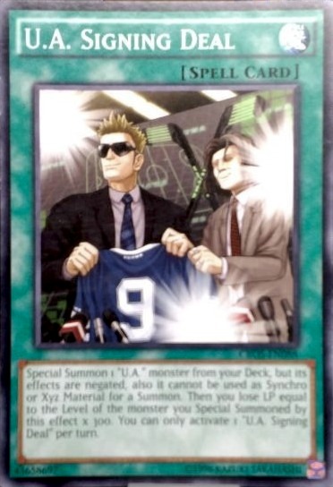 U.A. Signing Deal