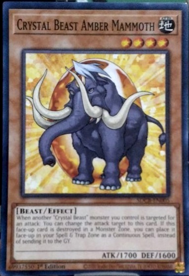 Crystal Beast Amber Mammoth