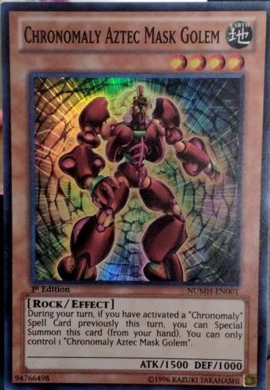 Chronomaly Aztec Mask Golem
